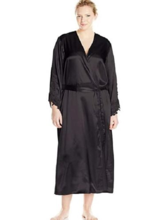 Intimates Black Sleepwear Robe LXL