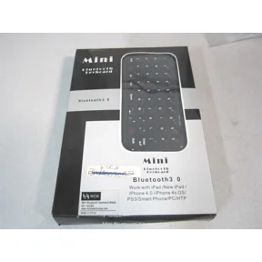 FLORA- Mcm (83-14250) Black Bluetooth 3.0 Rechargable Mini Keyboard