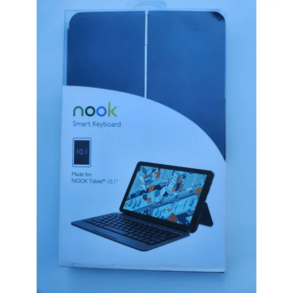 FLORA- Nook Smart Keyboard For 10.1" Tablet New