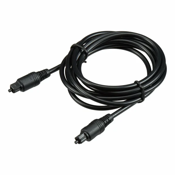 FLORA- Onn Pro Toslink Optical Digital Audio Cable, 6', Black