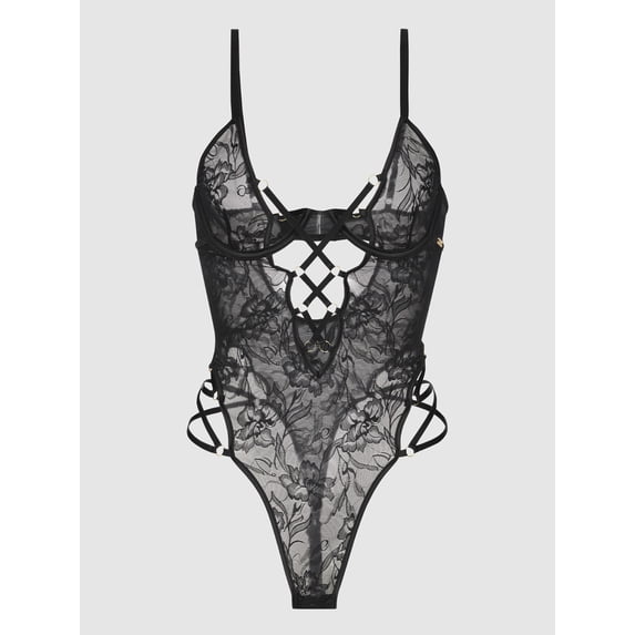 FLORA STRAPPY LACE TEDDY