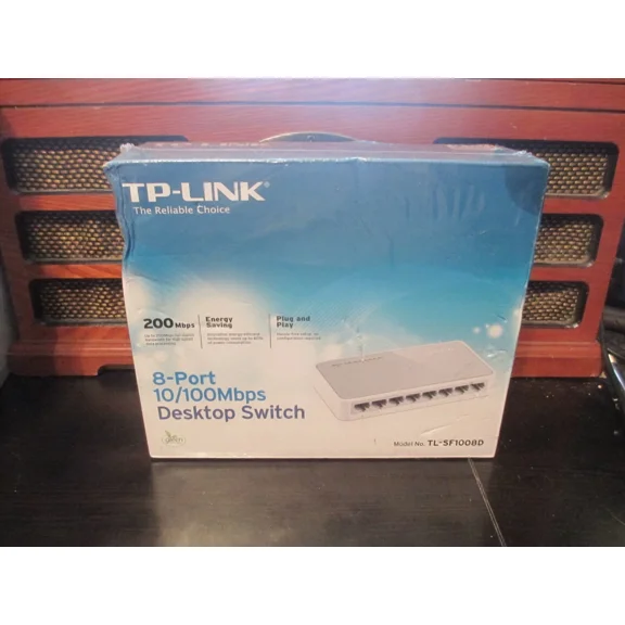 FLORA- Sealed In Box Tp-Link Tl-Sf1008D 8-Port Desktop Switch 10/100 Mbps Network New