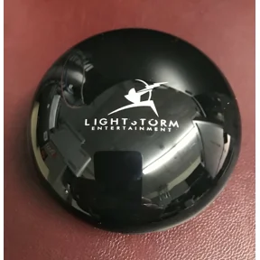 FLORA- Starline Lightstorm Entertainment Logo Small Circular Black Bluetooth Speaker