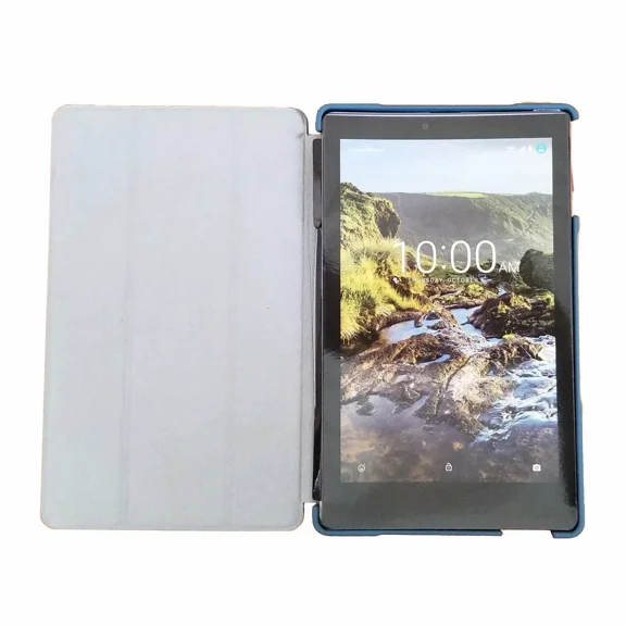 FLORA- Tablet Case Magnetic Folio Blue For Verizon Ellipsis 8Hd Oem C106