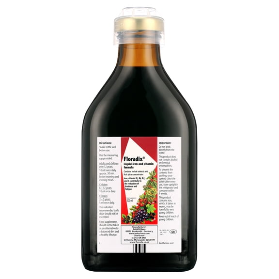 FLORADIX LIQUID IRON FORMULA 500ML
