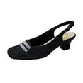 thumbnail image 1 of FLORAL Abigail Women's Wide Width Slingback Dress Pumps BLACK 12, 1 of 6
