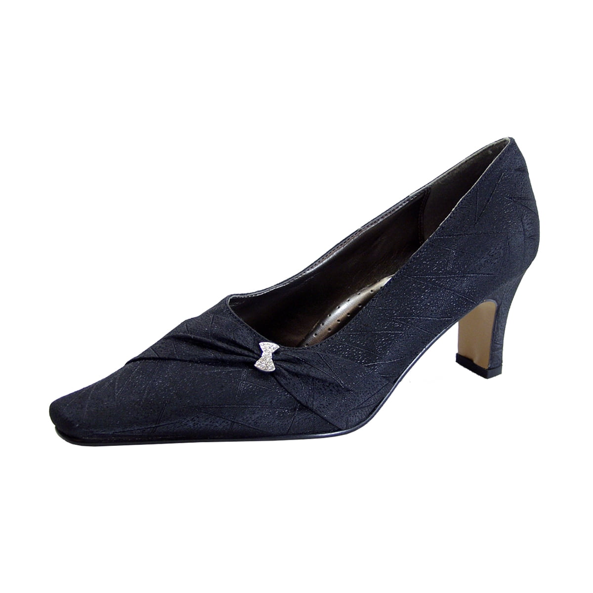 FLORAL Adriana Women's Wide Width Dress Pumps BLACK 8.5