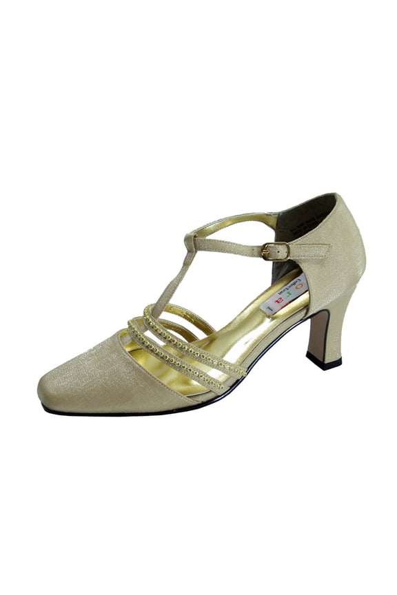 FLORAL Amina Women's Wide Width T-Strap Dress Pumps