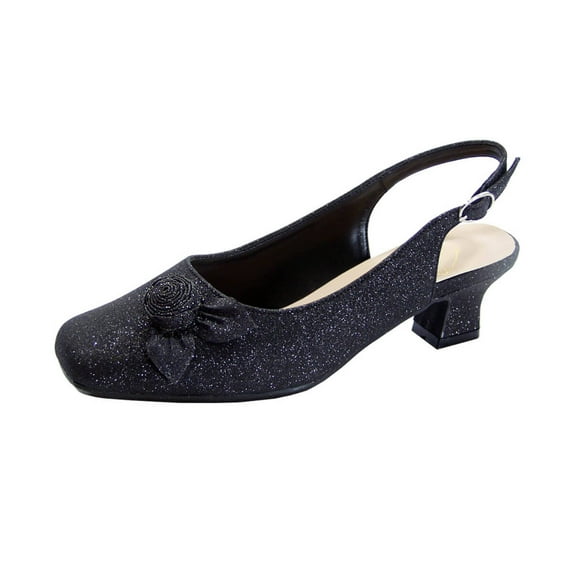 FLORAL Ashlyn Women's Wide Width Slingback Dress Pumps with Bow