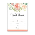 thumbnail image 1 of FLORAL BRIDAL SHOWER INVITATIONS — Pack of 25 — Garden Bridal Shower Blank Fill-in INVITES, Champagne Coral Design Invites, Flowers, Chic, Unique, Garden Bridal Shower Invitations I612-INV1, 1 of 4