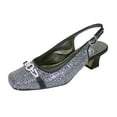 thumbnail image 1 of FLORAL Chelsea Women's Wide Width Evening Dress Shoes for Wedding, Prom, & Dinner BLACK 8.5, 1 of 6