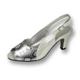 thumbnail image 1 of FLORAL Corina Women's Wide Width Two Tone Metallic Snake Front Dress Slingback SILVER 7.5, 1 of 6