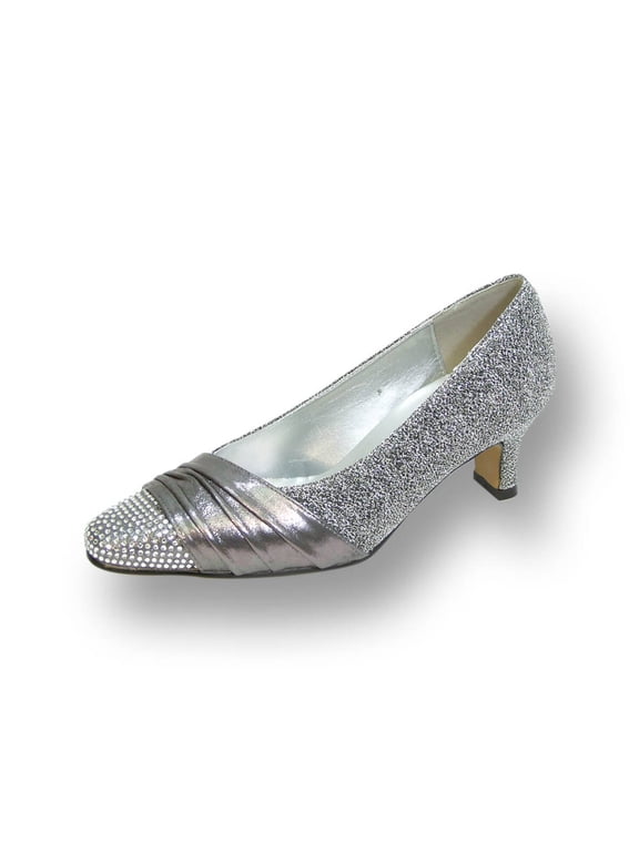 FLORAL Dolly Women's Wide Width Glittery Metallic Dress Pumps