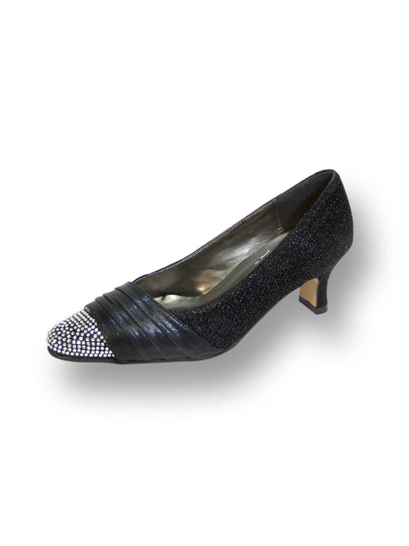 FLORAL Dolly Women's Wide Width Glittery Metallic Dress Pumps