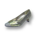 thumbnail image 1 of FLORAL Dolly Women's Wide Width Rhinestone Toe Cap Glittery Metallic Pump GOLD 12, 1 of 6