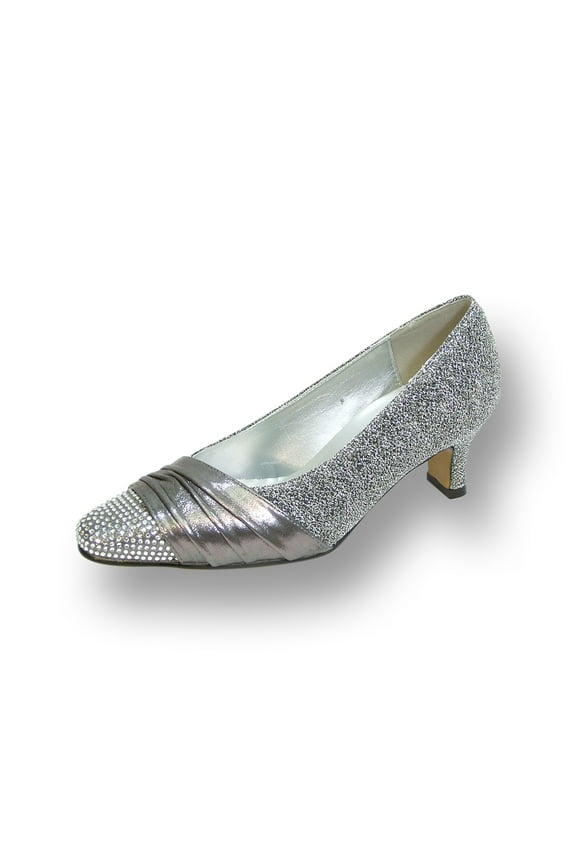 FLORAL Dolly Women's Wide Width Glittery Metallic Dress Pumps