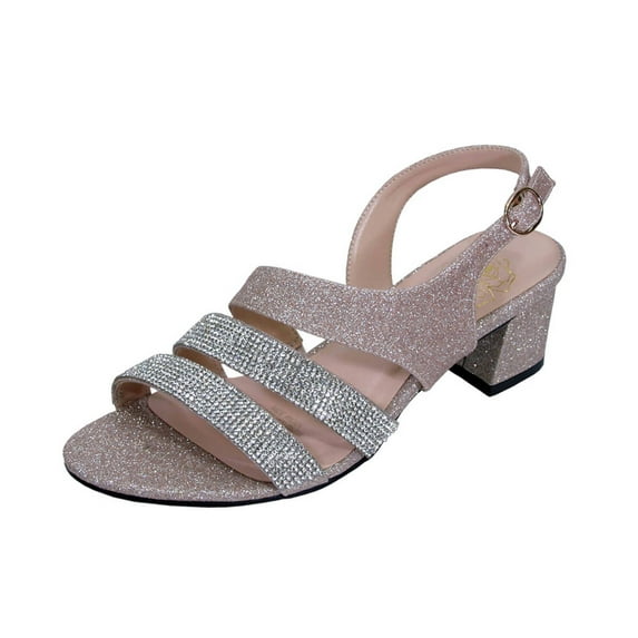 FLORAL Dorothy Women's Wide Width Rhinestone Straps Dress Sandals