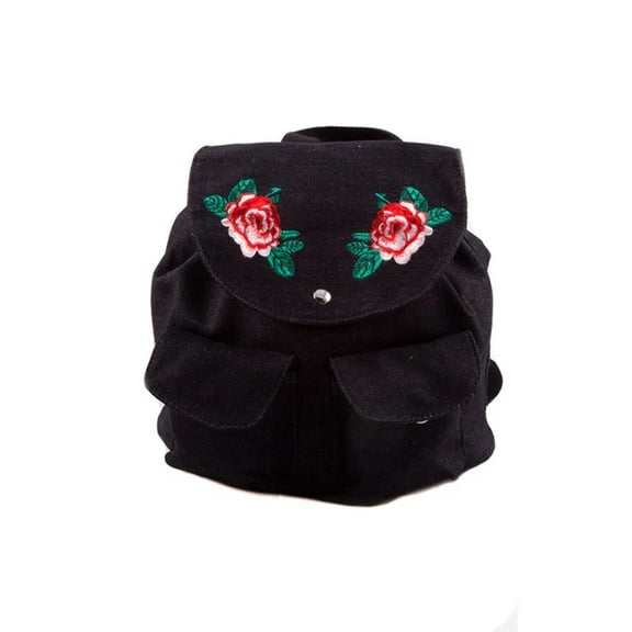 FLORAL EMBROIDERY BACKPACK