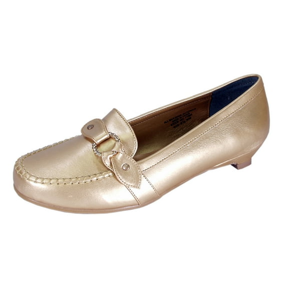 FLORAL Erica (FT0680) Women Extra Wide Width Loafers Gold 8
