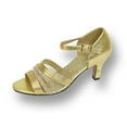 thumbnail image 1 of FLORAL Eryn Women's Wide Width Evening Dress Shoes for Wedding, Prom, & Dinner GOLD 5, 1 of 6