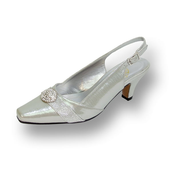 FLORAL Eva Women's Wide Width Evening Dress Shoe for Wedding, Prom ...