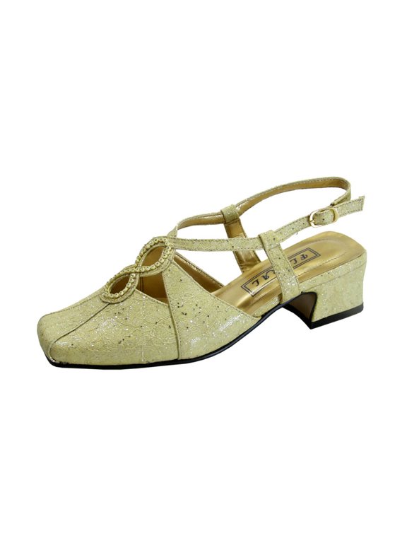 FLORAL Ines Women's Wide Width Criss-Cross Dress Pumps