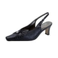 thumbnail image 1 of FLORAL Jaya Women's Wide Width Slingback Dress Pumps BLACK 10, 1 of 6