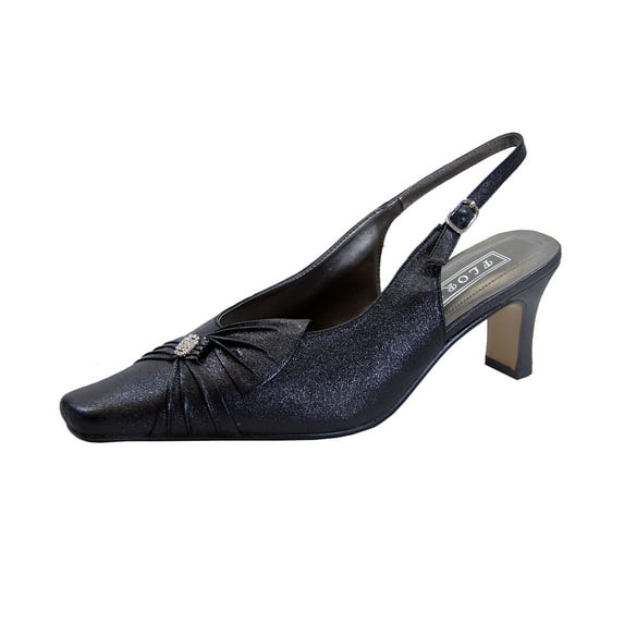 FLORAL Jaya Women's Wide Width Slingback Dress Pumps BLACK 12