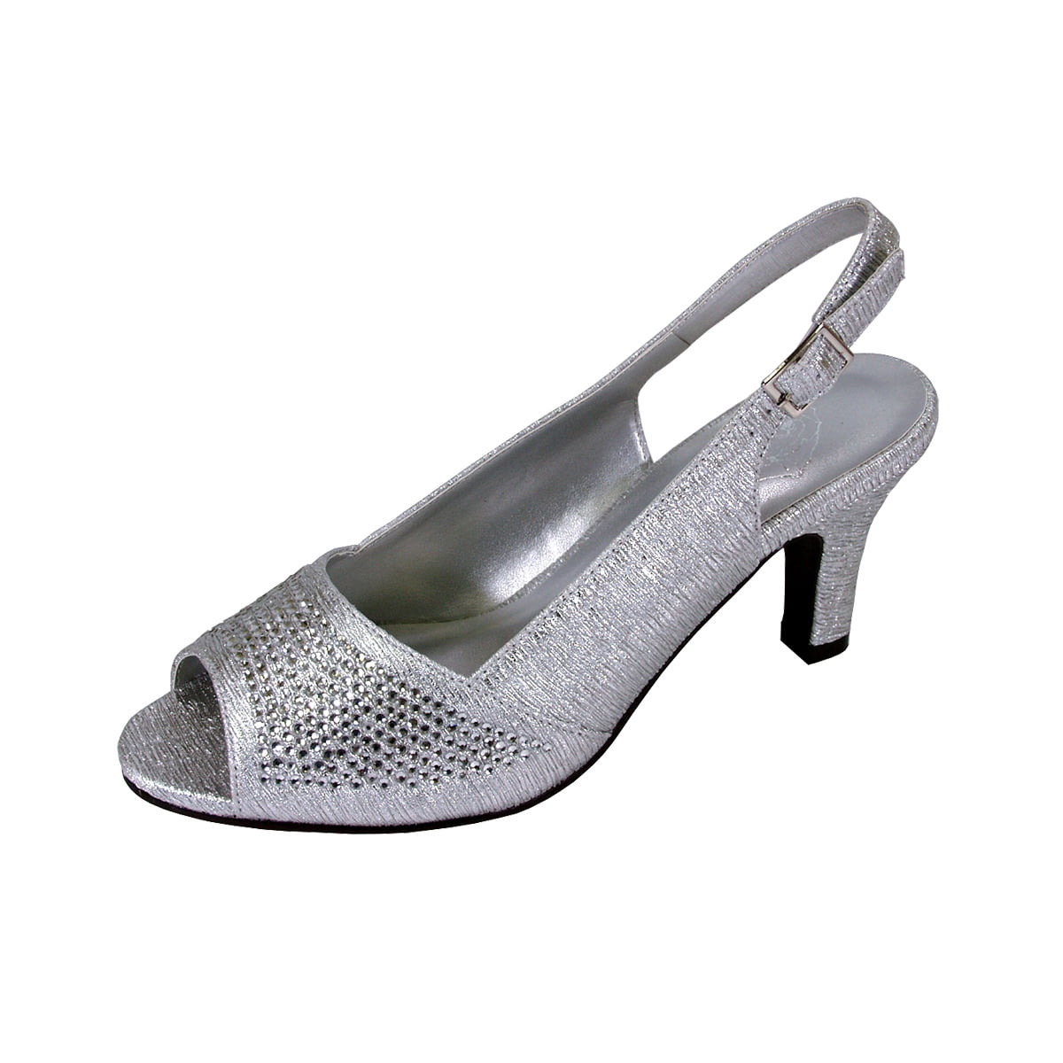 FLORAL Lorena Women Extra Wide Width Peep Toe Slingback