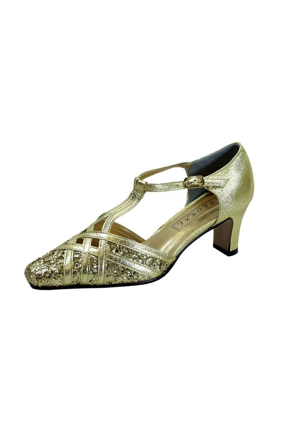 FLORAL Opal Women's Wide Width T-Strap Dress Pumps