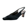 thumbnail image 1 of FLORAL Rene Women's Wide Width Dress Slingback Pumps BLACK 5, 1 of 6