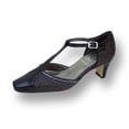 thumbnail image 1 of FLORAL Rosa Women's Wide Width T-Strap Dress Pump BLACK 12, 1 of 6