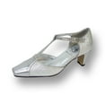 thumbnail image 1 of FLORAL Rosa Women's Wide Width T-Strap Dress Pump SILVER 7, 1 of 6