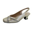 thumbnail image 1 of FLORAL Shelby Women's Wide Width Square-Toe Dress Pumps CHAMPAGNE 7.5, 1 of 6