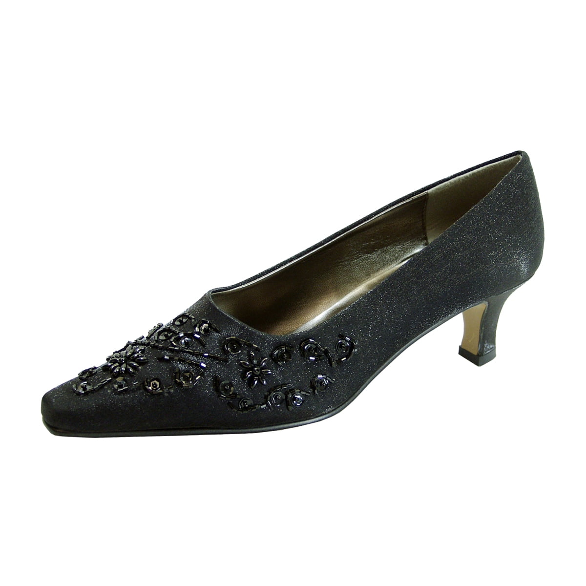 FLORAL Tala Women's Wide Width Dress Slip-On Pumps BLACK 7