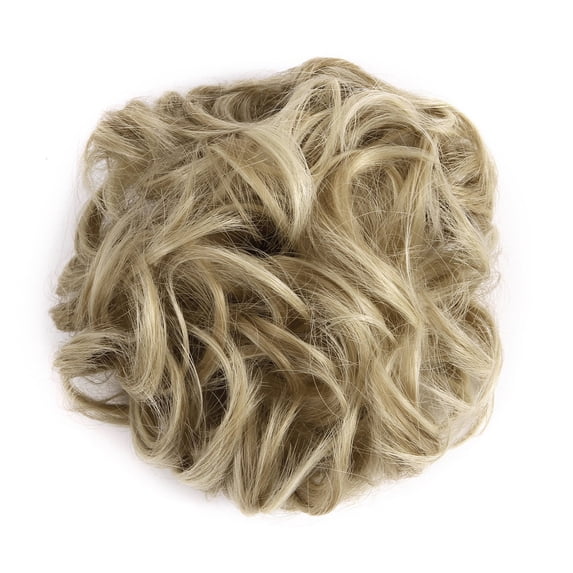FLORATA Hair Bun Extensions Curly Messy Updo Donut Chignons Hairpiece