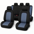 thumbnail image 1 of FLORAY Universal Car Seat Covers Full Set, 3D Breathable Mesh Auto Seat Protectors for Sedans & Compact SUVs, Airbag Compatible, Black & Gray, 1 of 8