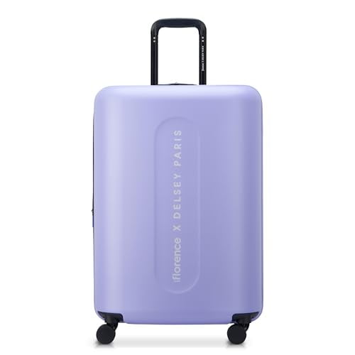 FLORENCE BY MILLS CATCH FLIGHTS HARDSIDE EXPANDABLE LUGGAGE PURPLE 24 INCH
