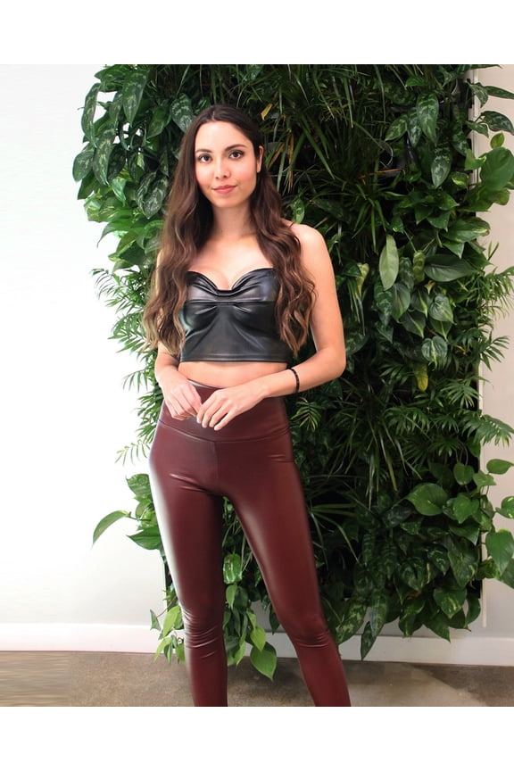 FLORIAN VEGAN LEATHER BRALETTE