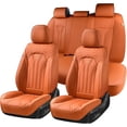 thumbnail image 1 of FLORICH Car Seat Covers Full Set, Comfortable Faux Leather Seat Protectors, Automotive Cushions Universal Fit for Most Cars SUV Trucks, Orange, 1 of 8