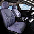 thumbnail image 1 of FLORICH Front Set Car Seat Covers, Luxury Faux Leather Seat Protectors, Automotive Seat Cover Universal Fit for Most 5 Seats Vehicles, Purple, 1 of 7