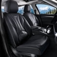 thumbnail image 1 of FLORICH Leather Car Seat Covers, Waterproof Front Seat Covers for Cars, Automotive Seat Protector Fit for Most Car SUV Truck, Black & Red Line, 1 of 8