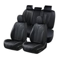thumbnail image 1 of FLORICH Universal Fit Full Set Car Seat Cover for Most Cars Trucks SUV, Comfortable Luxury Leather Automotive Seat Covers - Breathable Waterproof, Black, 1 of 8