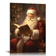 thumbnail image 1 of FLORID 16x20 in / 12x16 in Vintage Christmas Wall Art Home Decor Santa Claus Snowman Poster Canvas Print Christmas Tree Pictures Winter Wall Decor Gallery for Living Room Bathroom Wall Aesthetic Gift, 1 of 4