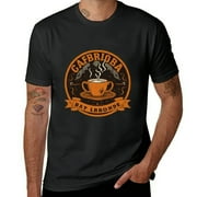 FLORID Black T-Shirt Men Fitted Labrador Retriever Hoodies For Coffee Lover Black