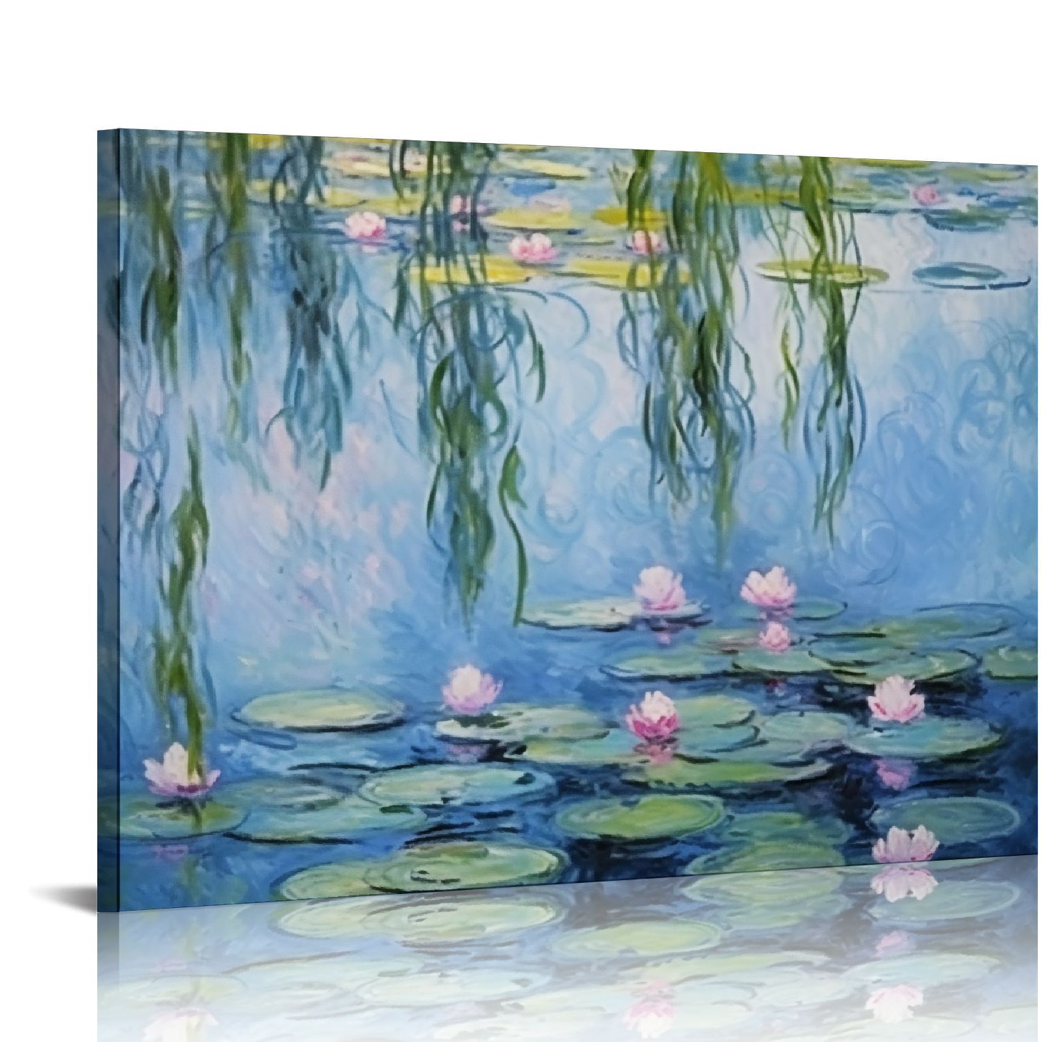 FLORID Claude Monet Canvas Wall Art - Water Lilies Classic Artwork ...