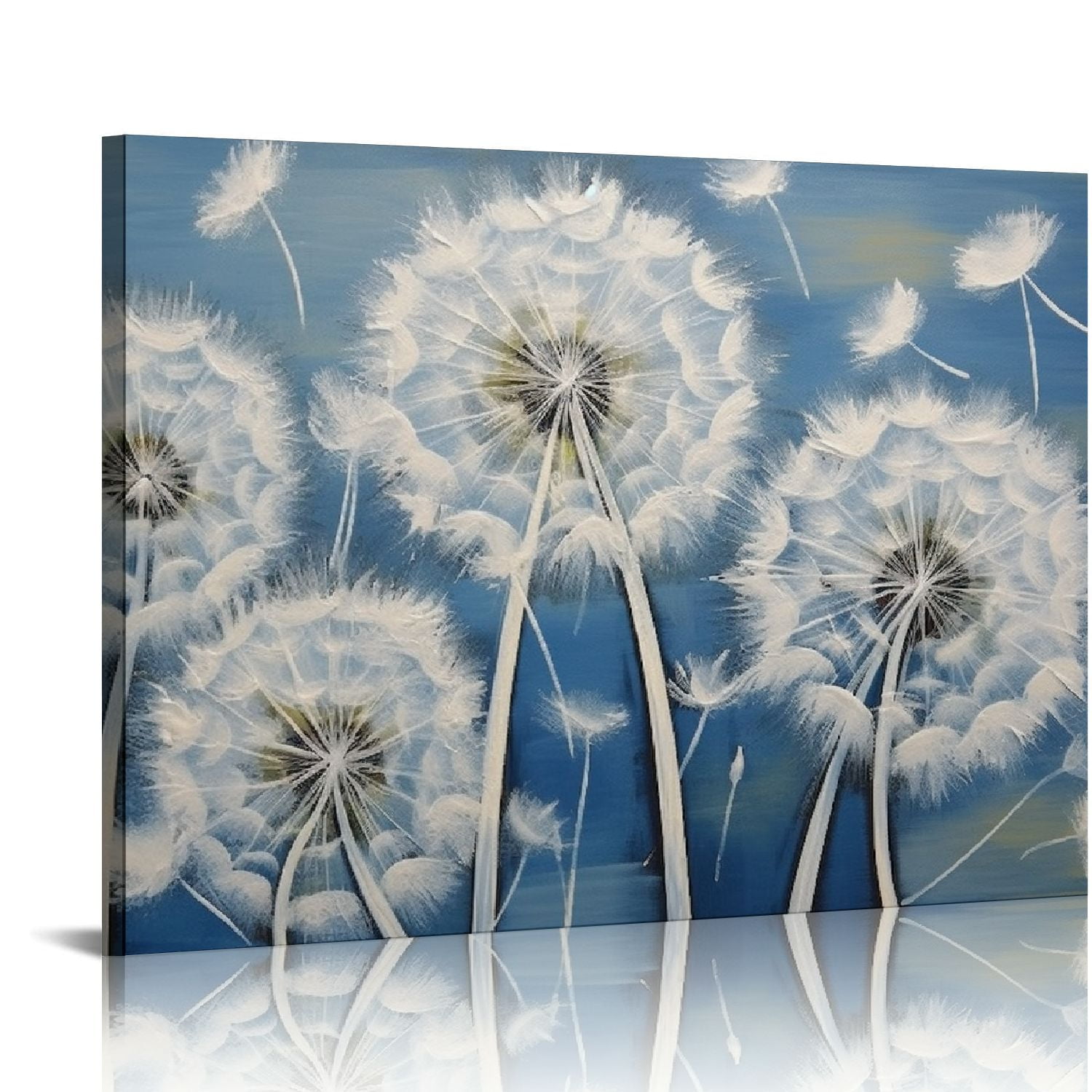 FLORID Dandelion Painting Wall Art for Living Room Canvas Print Picture ...