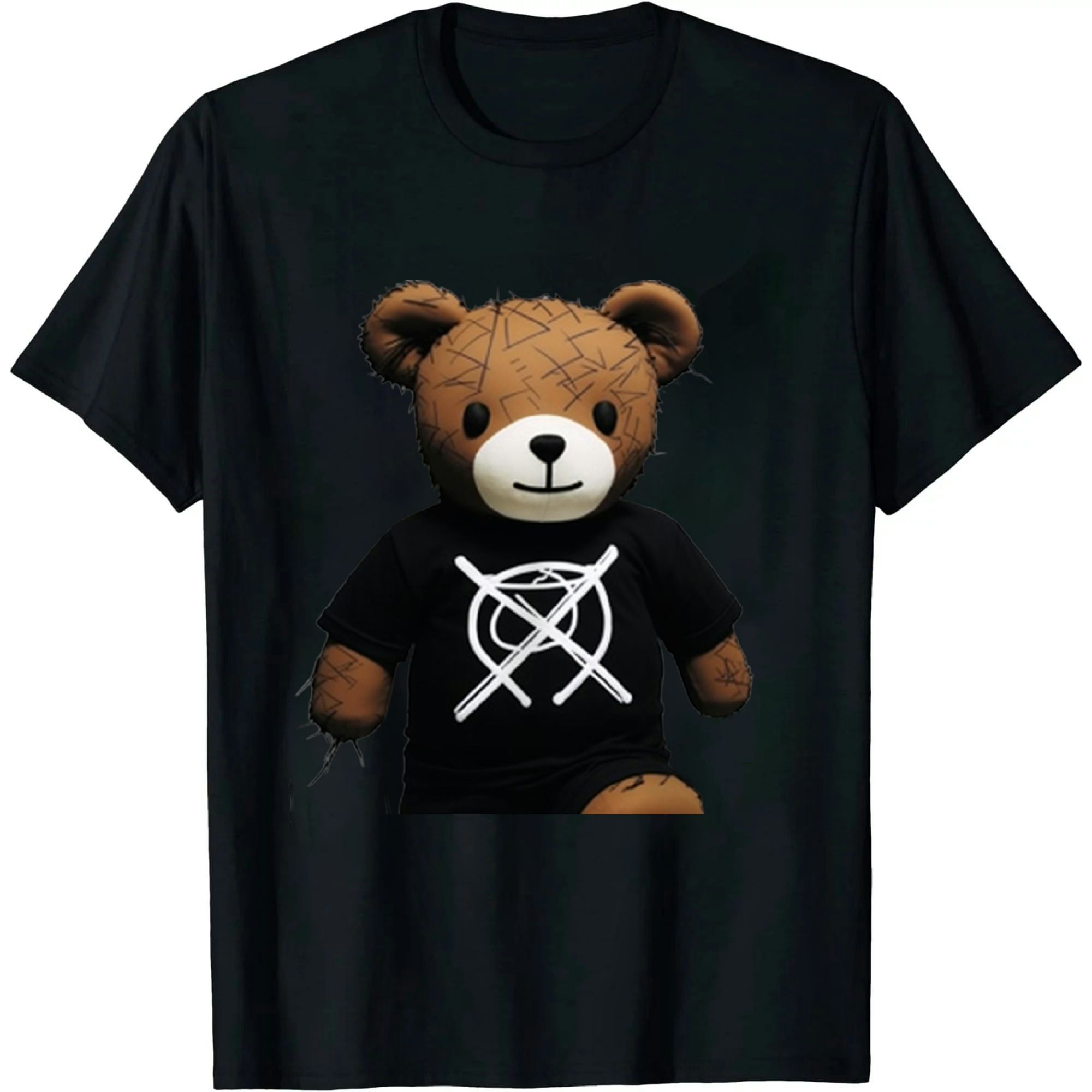 Fashion casual bear print T-shirt YV43050