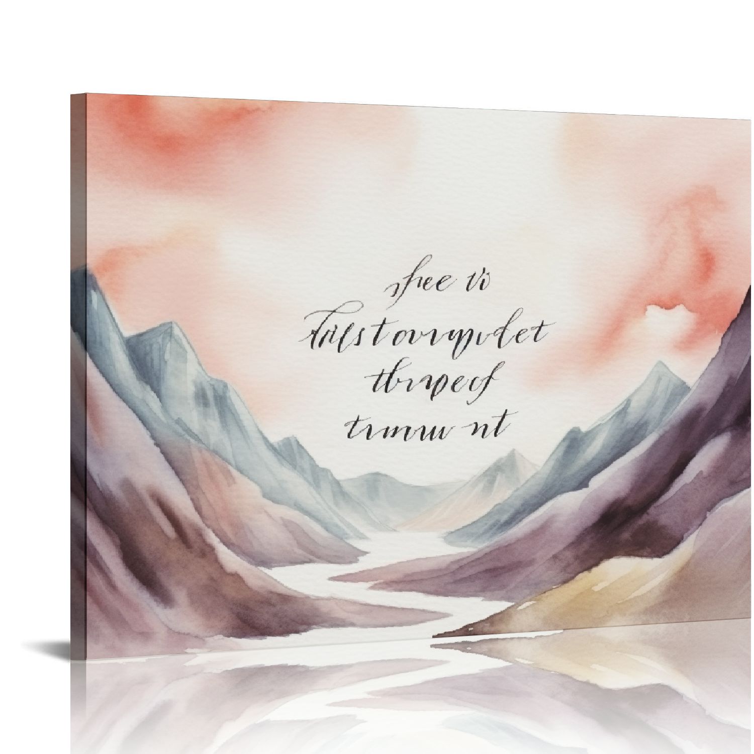 FLORID Inspirational Bible Verse Canvas Print Decor Watercolor ...