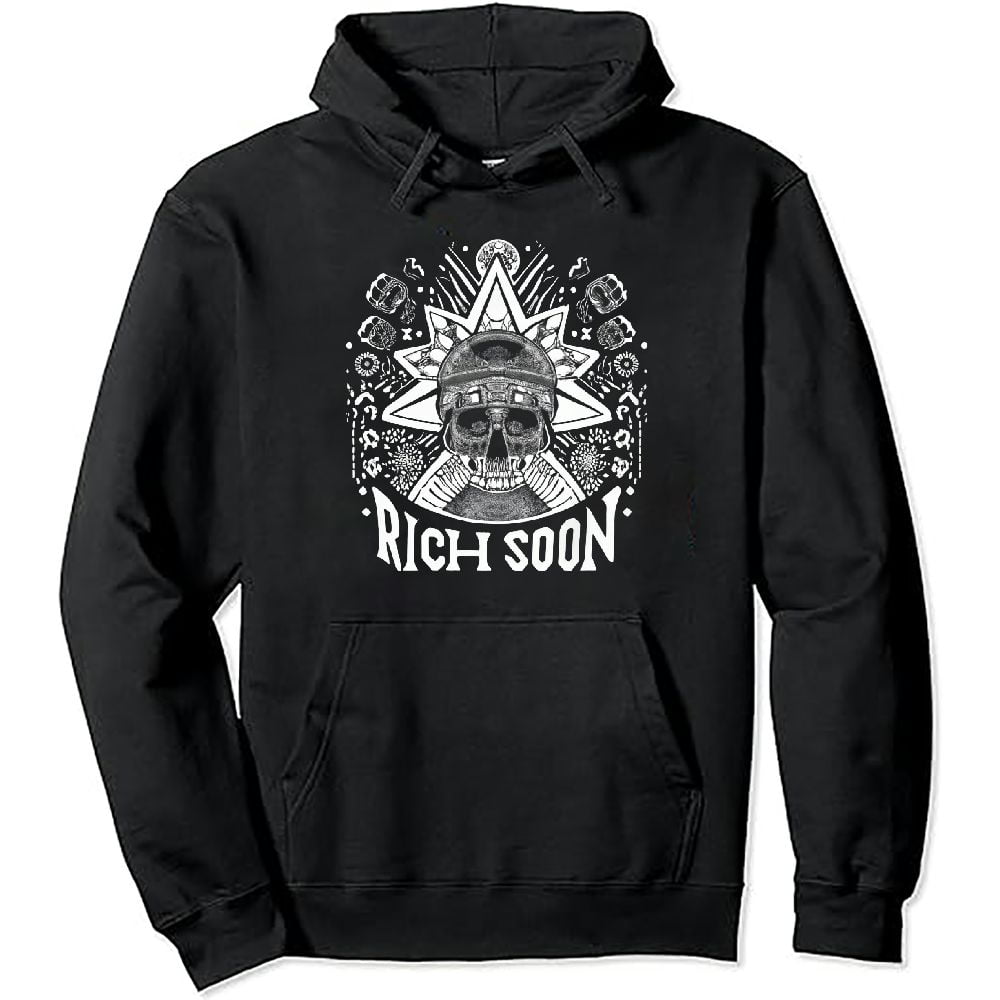 FLORID Men's Hoodie Sweatshirt with Pocket Black - Walmart.com